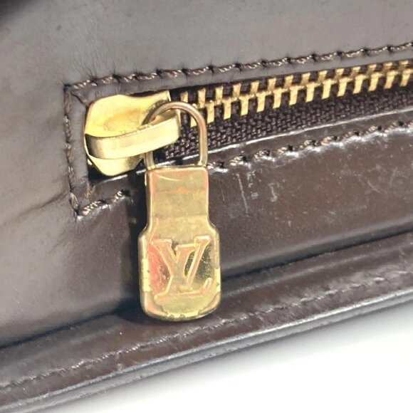 LOUIS VUITTON N51993 Damier Saint Louis Clutch bag pouch with strap Canvas Ebene - Picture 14 of 15